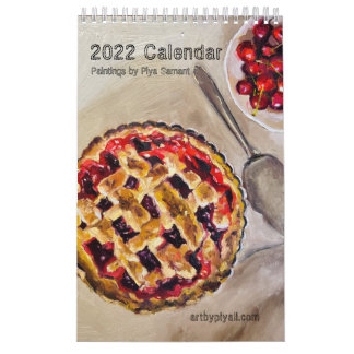Ölgemälde von Piya Samant "Holiday Leckereien" Kalender