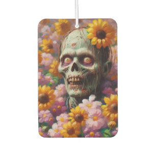 Ölgemälde von Zombie im Halloween-Blume Autolufterfrischer