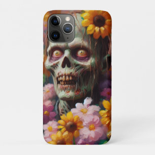 Ölgemälde von Zombie im Halloween-Blume Case-Mate iPhone Hülle