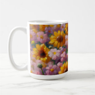 Ölgemälde von Zombie im Halloween-Blume Kaffeetasse
