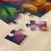 Ölgemälde von Zombie im Halloween-Blume Puzzle (Seite)