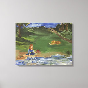 Ölgemälde-Vorlage an Druck Tag im Park Sar Leinwanddruck