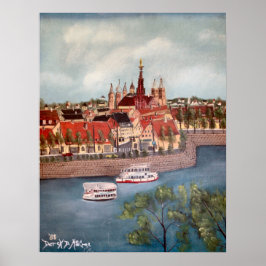 Ölgemäldedruck Wurzburg Poster