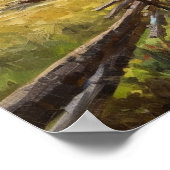 Ölgemäldeweg-Wald breitet sich westlich aus Poster (Ecke)