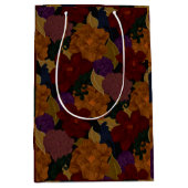 Ölgemalte Blume Mittlere Geschenktüte (Vorderseite)