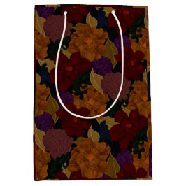 Ölgemalte Blume Mittlere Geschenktüte