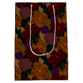 Ölgemalte Blume Mittlere Geschenktüte (Rückseite)