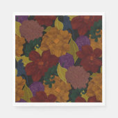 Ölgemalte Blume Serviette (Vorderseite)