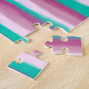 Ölgemalte Candy-Streifen Puzzle