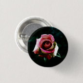 Ölgemalte Rose Button (Vorne & Hinten)