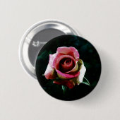 Ölgemalte Rose Button (Vorne & Hinten)