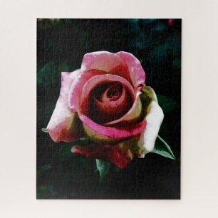 Ölgemalte Rose Puzzle
