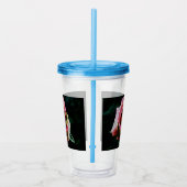 Ölgemalte rote Rose Acryltrinkbecher (Rechts)