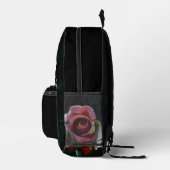 Ölgemalte rote Rose Bedruckter Rucksack (Rechts)