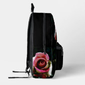 Ölgemalte rote Rose Bedruckter Rucksack (Links)