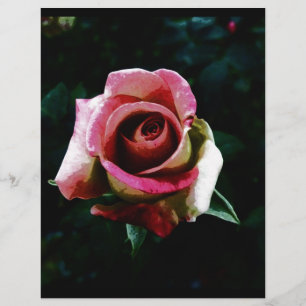 Ölgemalte rote Rose Flyer