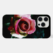 Ölgemalte rote Rose iPhone Hülle (Rückseite (Horizontal))