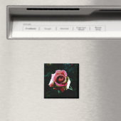 Ölgemalte rote Rose Magnet (In Situ (Geschirrspüler))