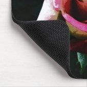 Ölgemalte rote Rose Mousepad (Ecke)