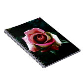 Ölgemalte rote Rose Notizblock (Rechte Seite)