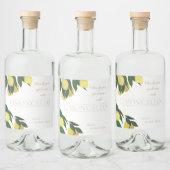 Ölgemalte Zitronenflasche Alkoholflaschenetikett (Flaschen)