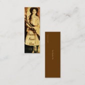 Ölgrunge-Lesezeichen-Geschäfts-Karte Annie Oakley Mini Visitenkarte (Vorne/Hinten)