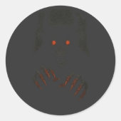 Olhar das Sombras Runder Aufkleber (Vorderseite)