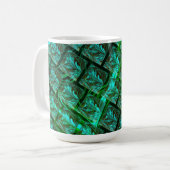 'Olhos azuis enquadrados', imagem riscada, borrada Kaffeetasse (Vorderseite Links)