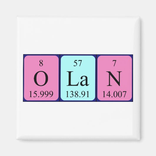 Oli-Periodenmagnet Magnet (Vorne)