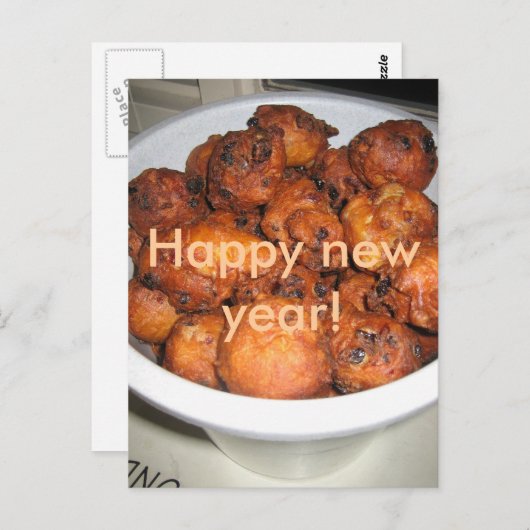 Oliebollen Postkarte (Vorne/Hinten)