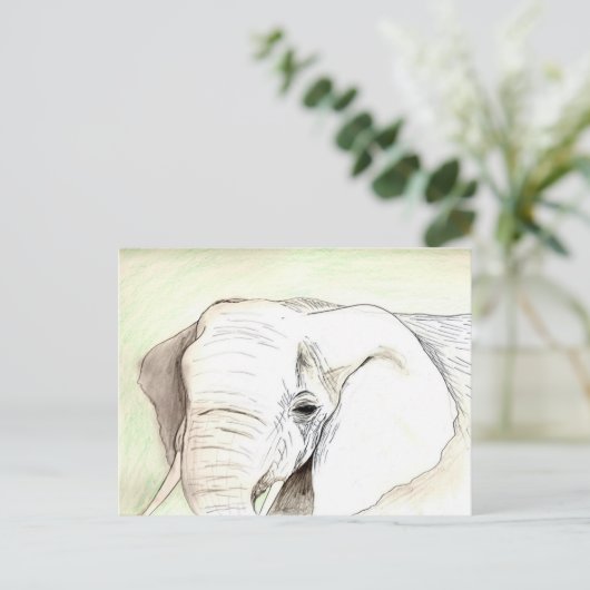 Olifant Postkarte (Stehend Vorderseite)