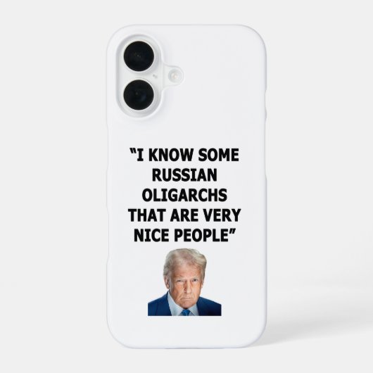 Oligarchen iPhone 16 Hülle (Rückseite)