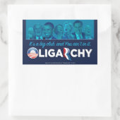 Oligarchie 2012 rechteckiger aufkleber (Tasche)