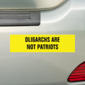 OLIGARCHS SIND KEINE PATRIOTE AUTOAUFKLEBER (Auf Auto)