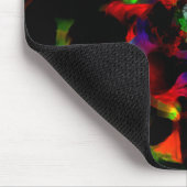 Ölige grüne und rote Flecken mit dunklen Teilen Mousepad (Ecke)