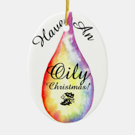 Öliges Weihnachten! Verzierung Keramikornament