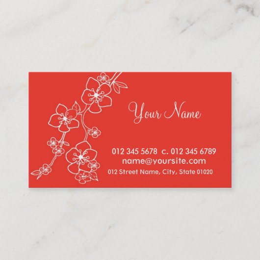 Olina Visitenkarte (Vorderseite)