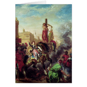 Olinda und Sophronia auf dem Pyre