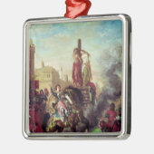 Olinda und Sophronia auf dem Pyre Silbernes Ornament (Links)