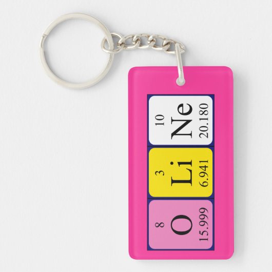 Oline Periodenschlüsselring Schlüsselanhänger (Vorderseite)