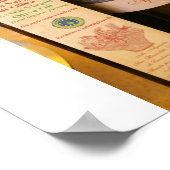 Olio d'oliva e vino poster (Ecke)