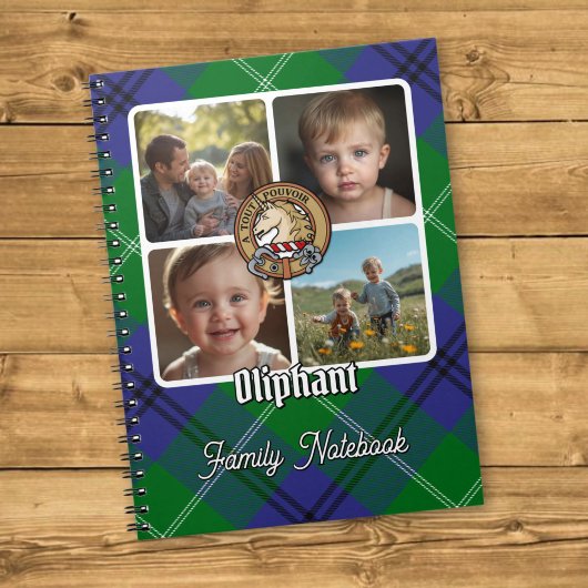 Oliphant Familienfoto-Collage Notizblock