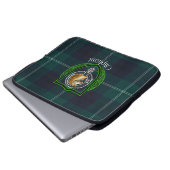Oliphant Scottish Clan Tartan and Crest Laptopschutzhülle (Vorne Knopf)