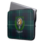 Oliphant Scottish Clan Tartan and Crest Laptopschutzhülle (Vorderseite Links)