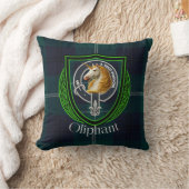 Oliphant Scottish Clan Tartan & Crest Kissen (Decke)