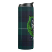 Oliphant Scottish Clan Tartan & Crest Thermosbecher (Nach links gedreht)