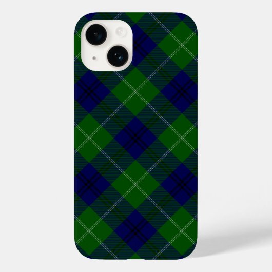 Oliphant tartan blue kariert Case-Mate iPhone hülle (Rückseite)