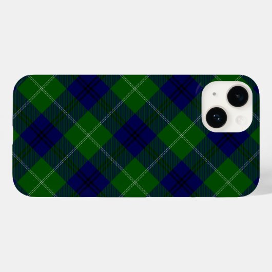 Oliphant tartan blue kariert Case-Mate iPhone hülle (Rückseite (Horizontal))