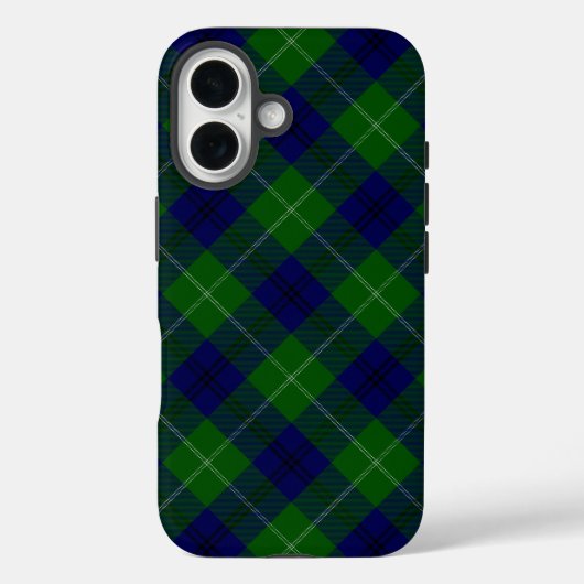 Oliphant tartan blue kariert Case-Mate iPhone hülle (Rückseite)