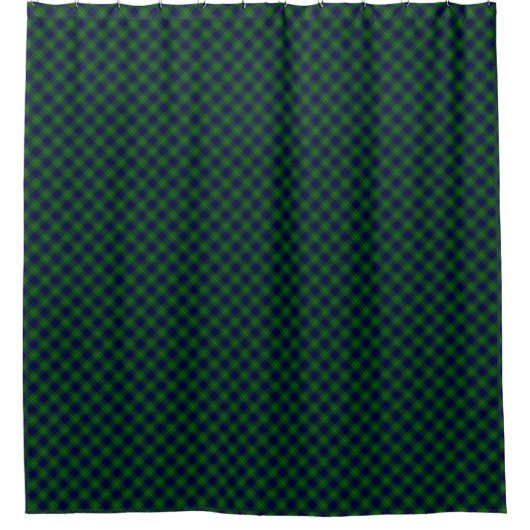 Oliphant tartan blue kariert duschvorhang (Vorderseite)